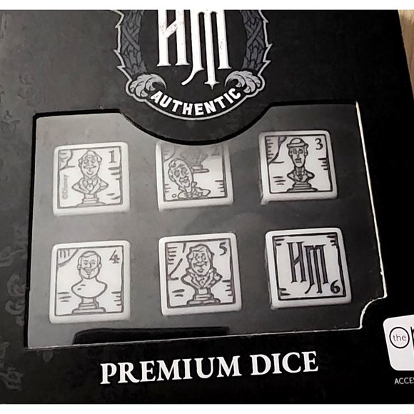Disney The Haunted Mansion Authentic Premium 6 Dice Set USAopoly NIB Unopened - Picture 3 of 6